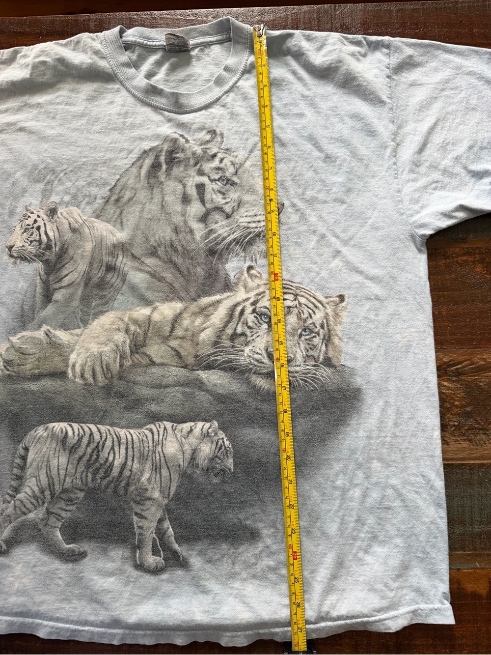 Jerzees Men’s XL The Mountain Light Blue Short Sleeve Tiger T-shirt | SKU 0721 - Picture 3 of 6